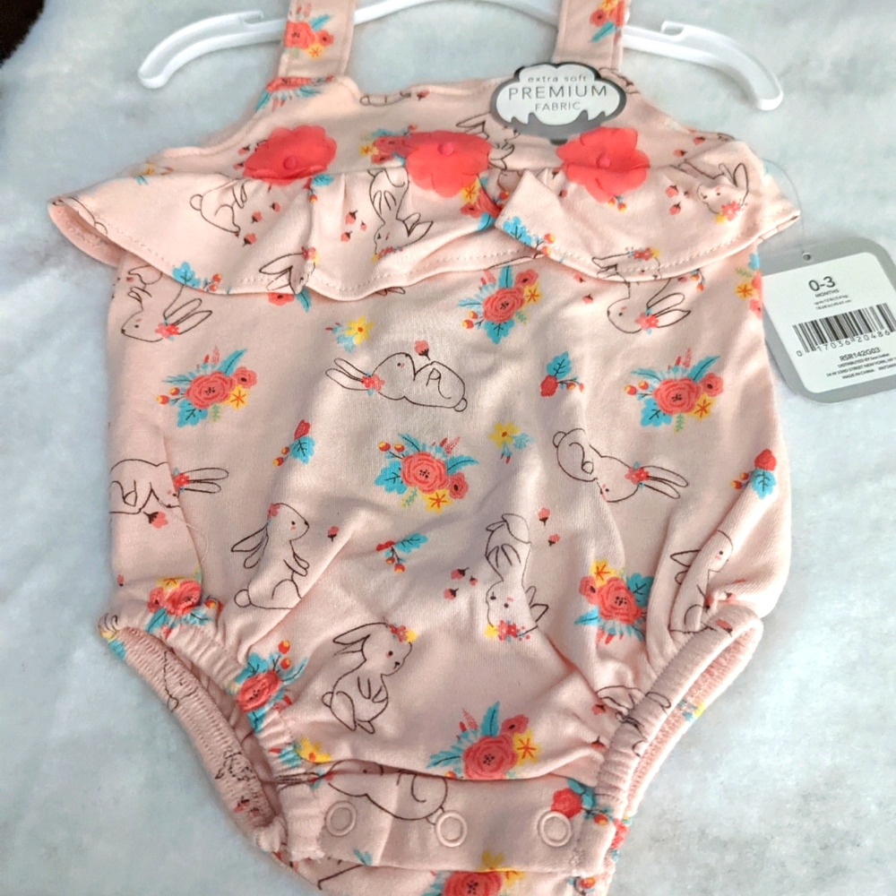 Pretty Bunny Sleeveless Romper